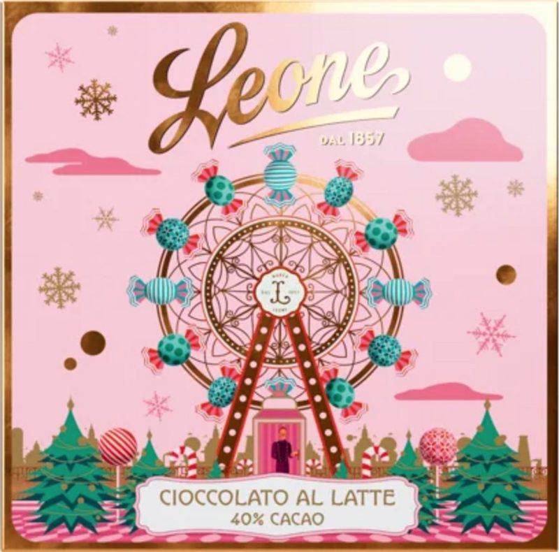 Leone Wenskaart Candyland Melkchocolade - 70 g
