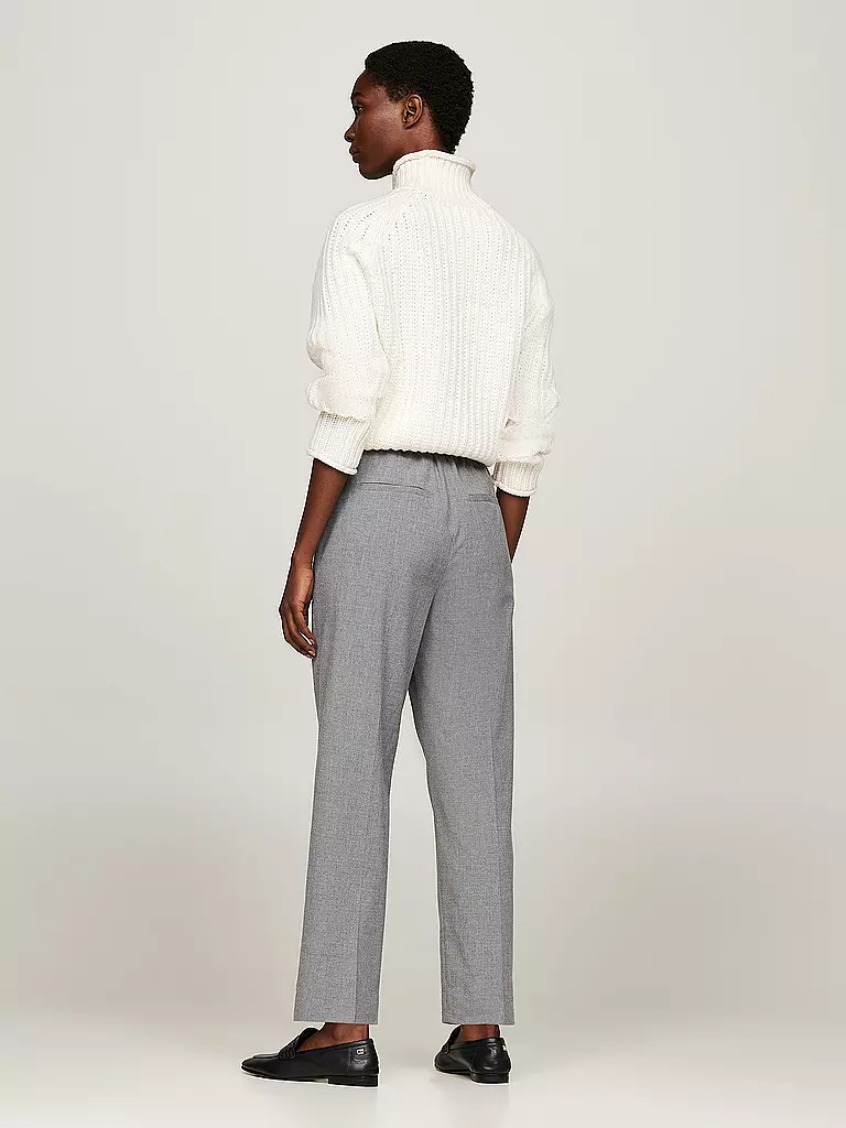 TOMMY HILFIGER Businesshose Slim Fit  grau