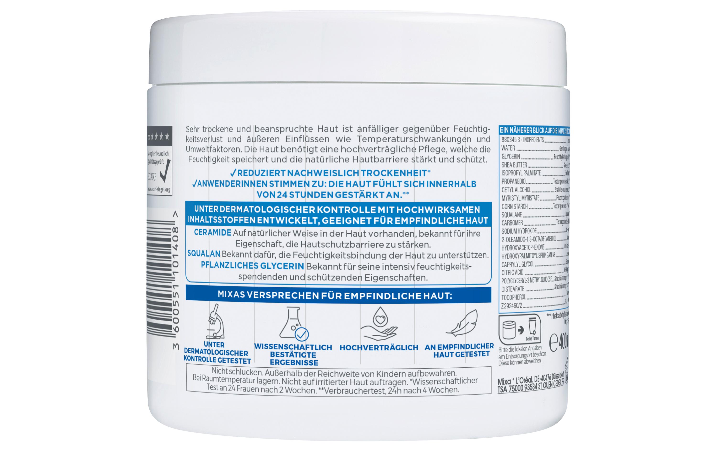 Creme Ceramide Protect 400 mlHautstärkende Creme