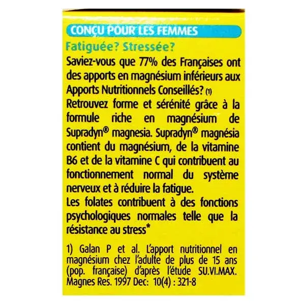 Supradyn Magnesia Anti-Stress - Vitaminas, Minerais e Magnésio - 30 comprimidos efervescentes