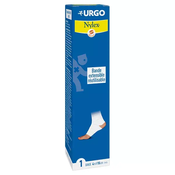 Curativo elástico reutilizável Urgo Nursing Care Nylex, 15 cm x 4 m
