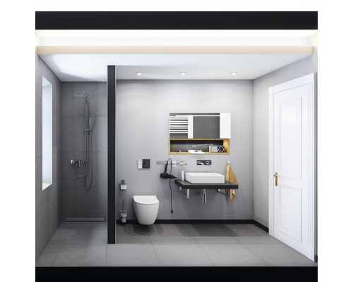 Veporit. Design fleshevel, chroom, 1 1/4