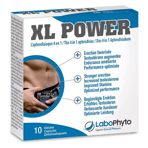 Labophyto XL POWER - estimulante sexual de ação rápida - 10 cápsulas