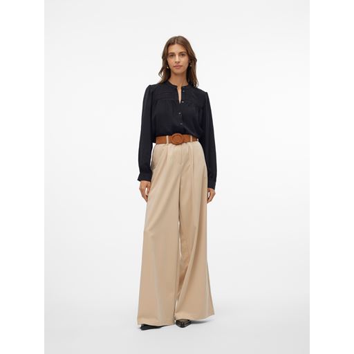 Vero Moda Emma Lace Skjorte, Black, L