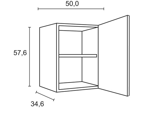 Optifit keukenblok met apparatuur Luca932 210 cm wit mat gedemonteerde variant omkeerbaar KMLU 213E-0+
