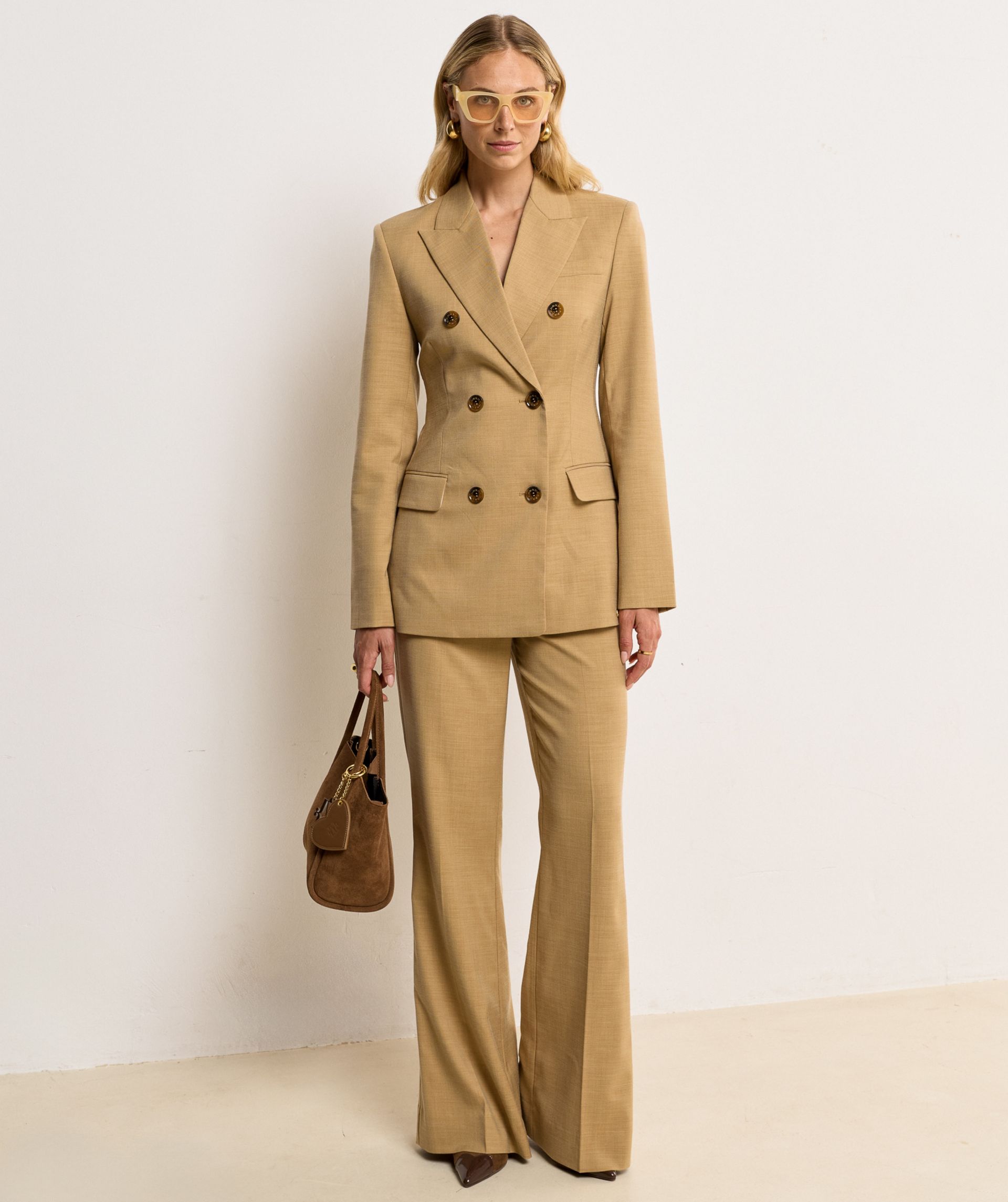 JV-SANNE fitted blazer - light camel