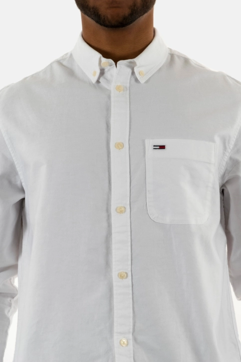 Chemise tommy jeans reg oxford ybr white