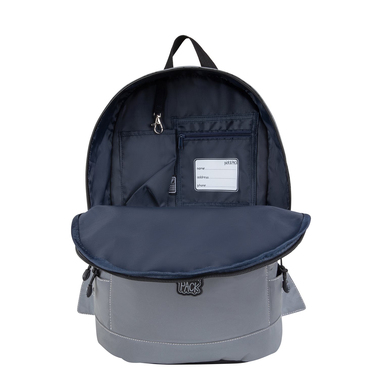 Pick & Pack Shark Shape Backpack M visible grey