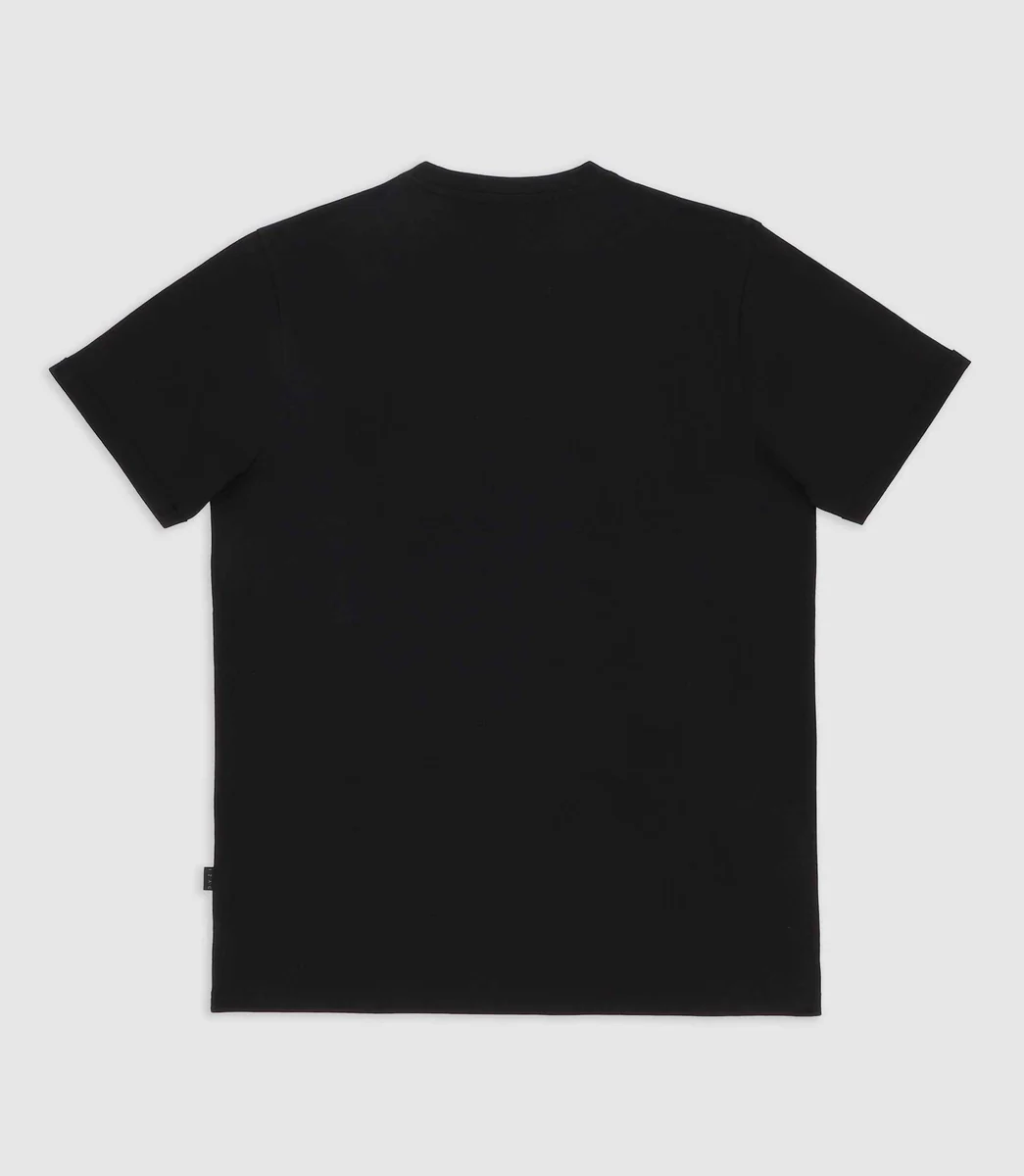 T-shirt à manches courtes à imprimé noir GARY