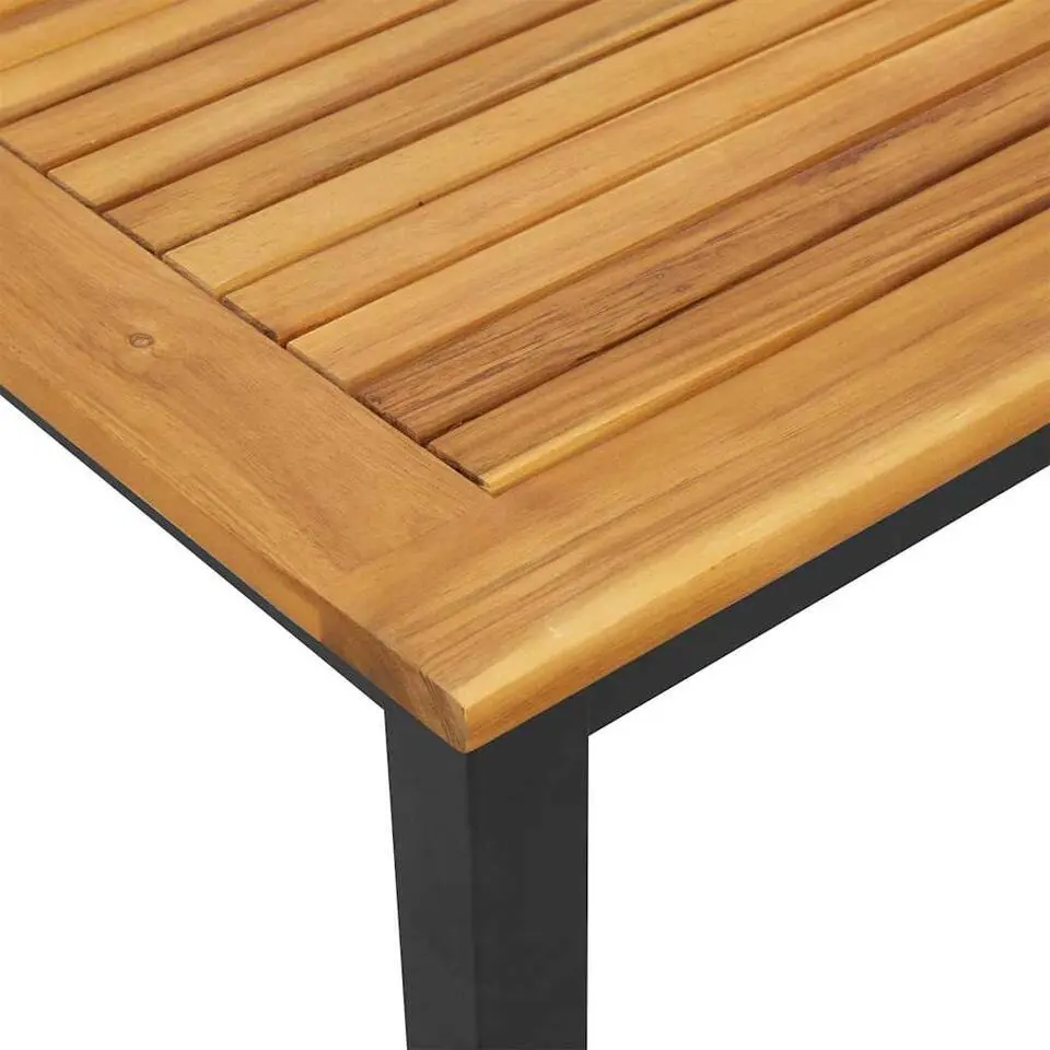 vidaXL - Tuintafel - Bruin - Massief acaciahout - 45 x 45 x 38 cm