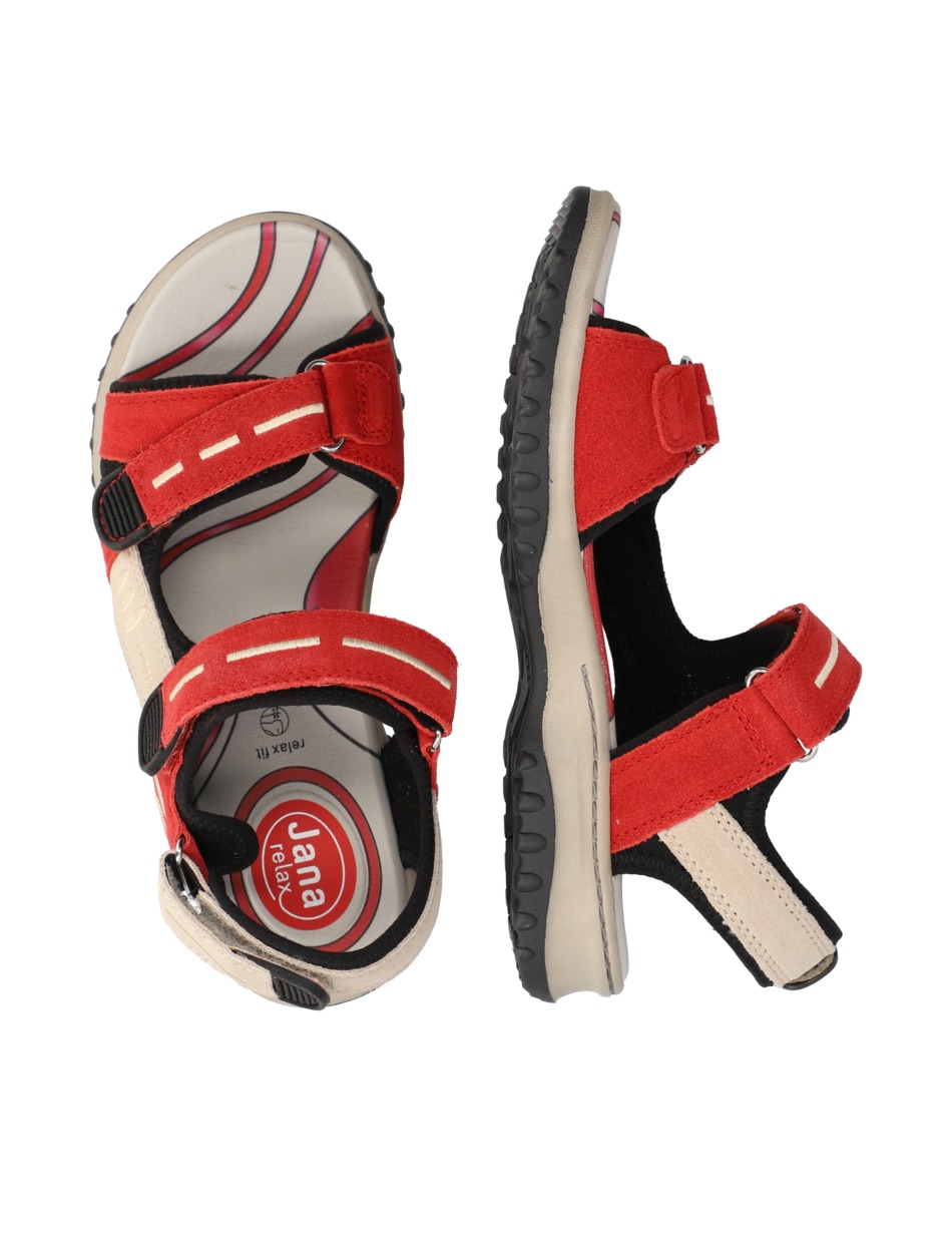 Veloursleder Sandale