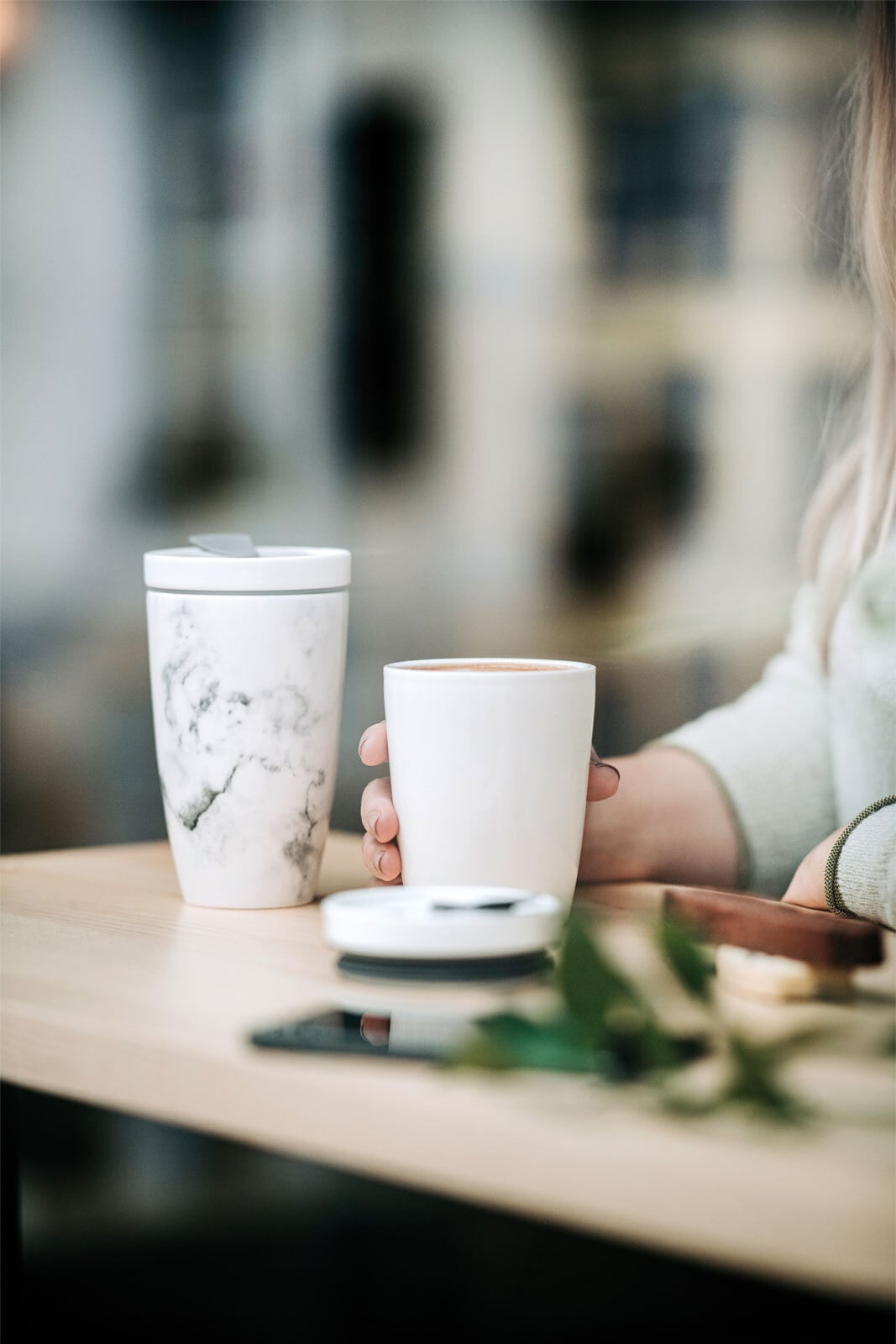 like. Becher COFFEE TO GO MARMORY 350 ml