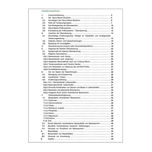 Sunday Natural Products  Säure-Basen-GleichgewichtBedeutung in der Entstehung zahlreicher Gesundheitsprobleme