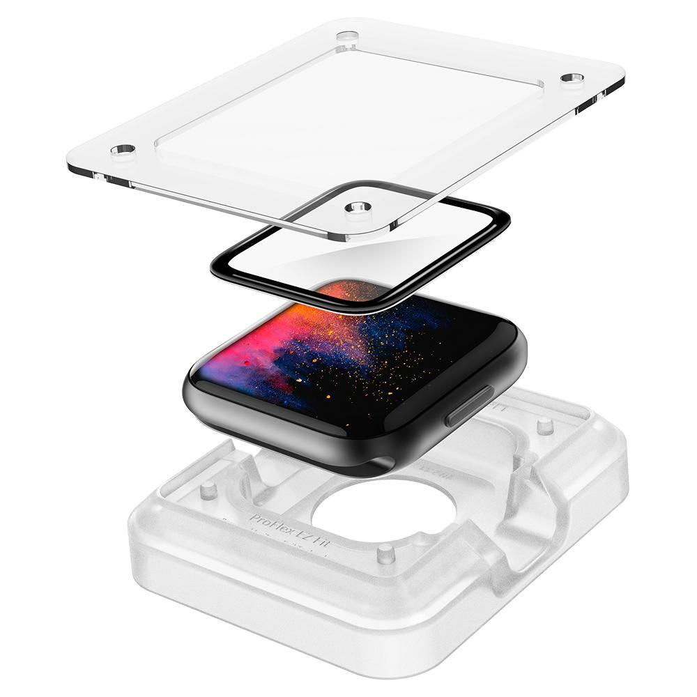 (2er Set) Apple Watch (44mm) ProFlex EZ Fit Panzer Folie Case Friendly   Montagerahmen (AFL01220)