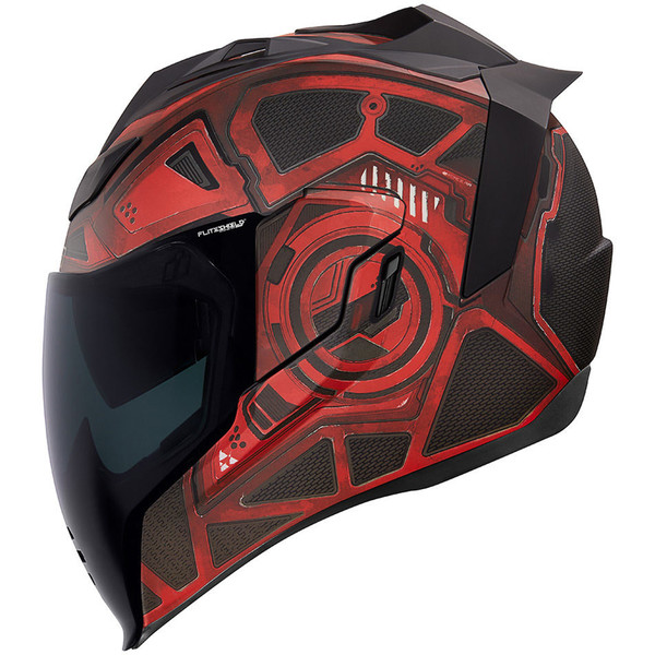 Icon - Casque Airflite Blockchain Rouge / Noir