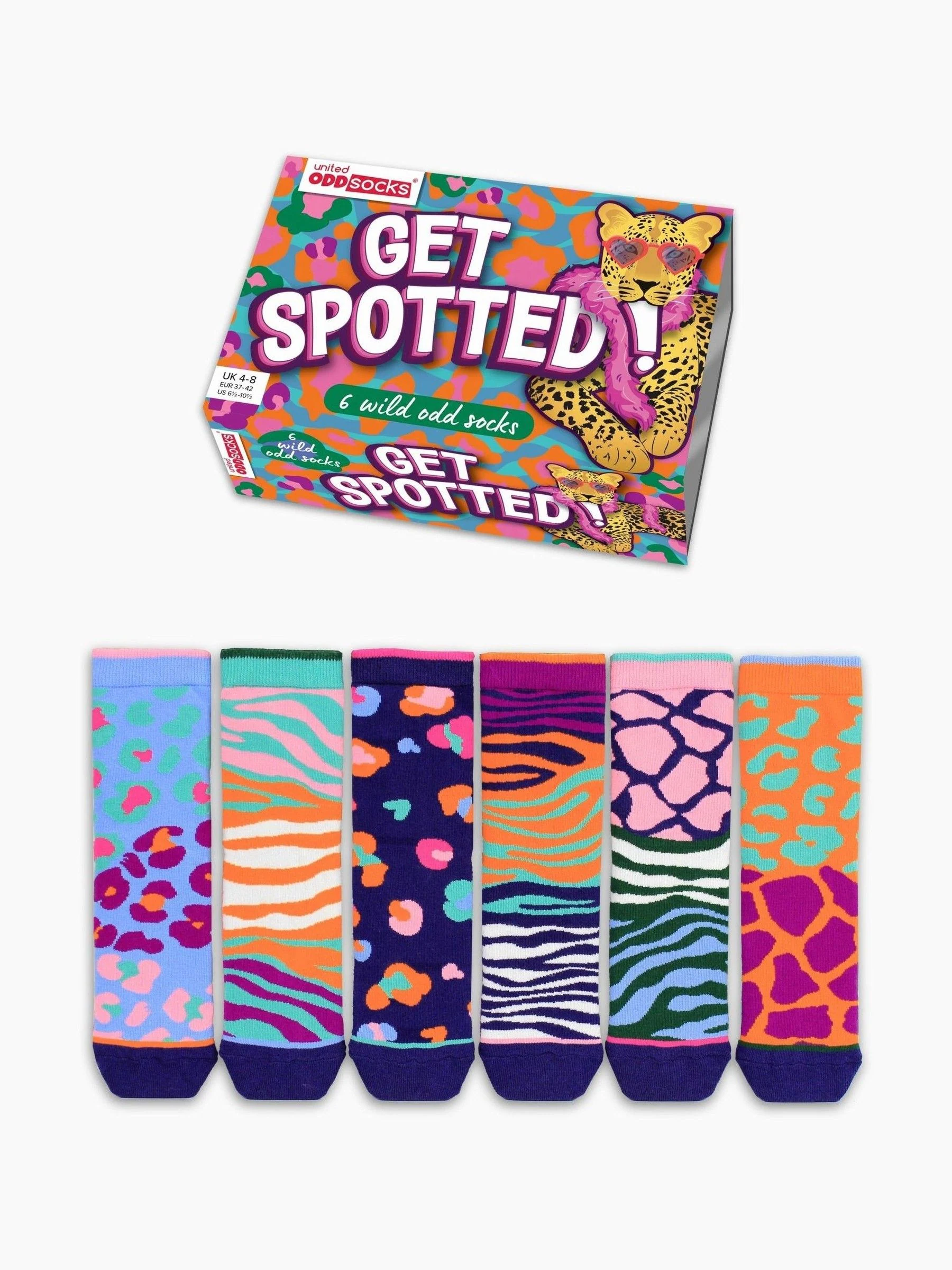 United Odd Socks Spotty Ladies Socks 6 pack