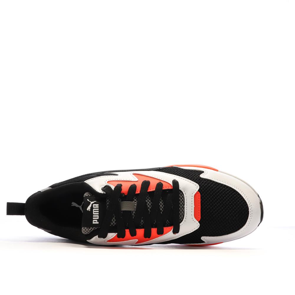 Puma Baskets Blanches/Noires/Orange Homme Puma X-Ray Lite
