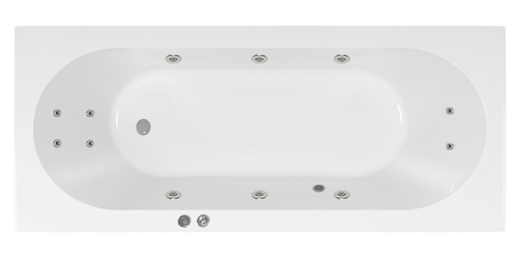 Villeroy en Boch O.novo Bubbelbad 160x70cm 6 4 2 hydro jets