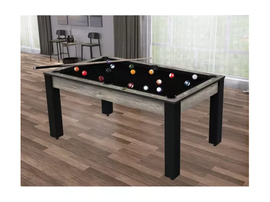 Billard convertible table 6 personnes Texas + pack accessoires Confort
