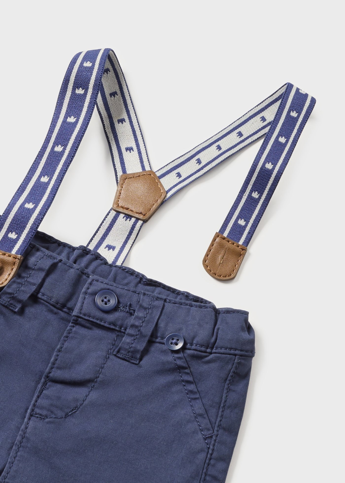 Calças com suspensórios Better Cotton para recém-nascidos