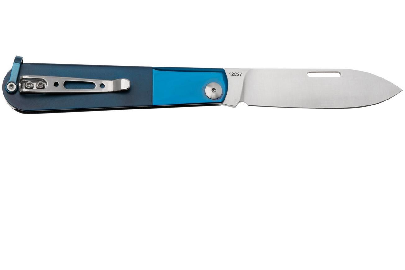 Real Steel Barlow RB-3 8341D, Satin 12C27, Blue Stainless Steel zakmes