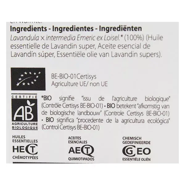 Óleo Essencial de Lavanda Super Orgânica Pranarom 30ml