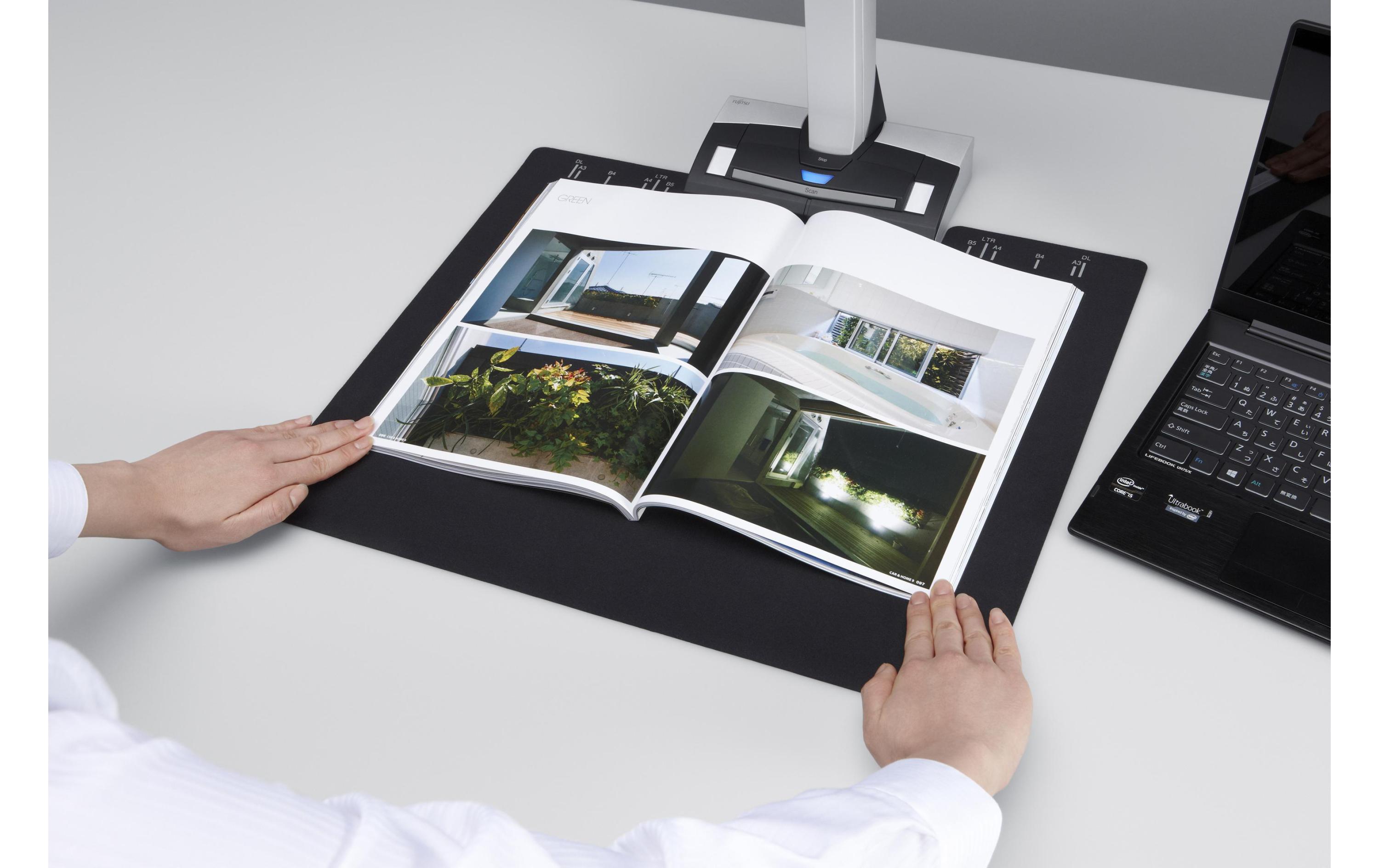 Buchscanner ScanSnap SV600<br>Neue Perspektive für das Scannen