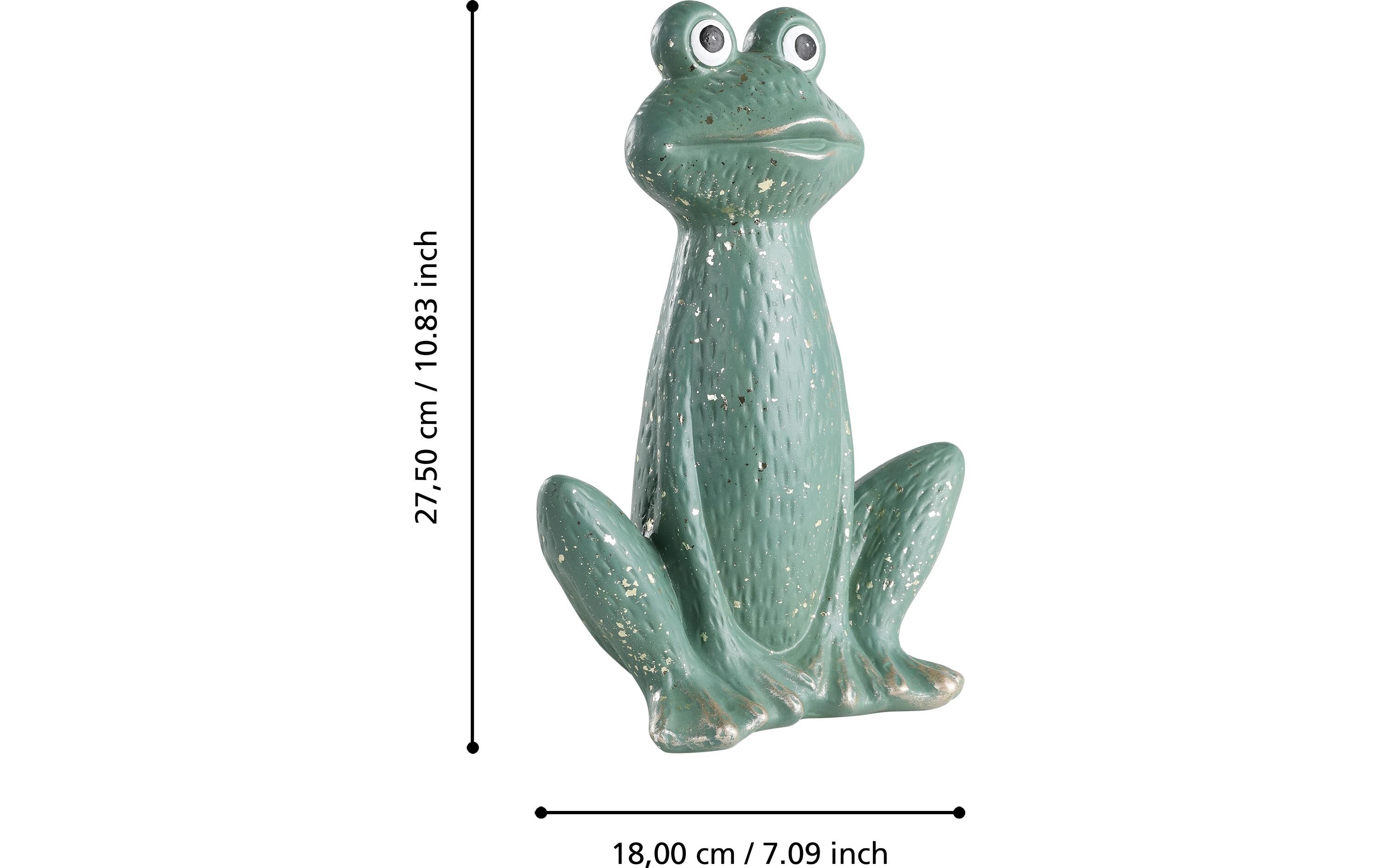 Dekofigur Frosch Saidane 27.5 cm, SalbeigrünFroschfigur