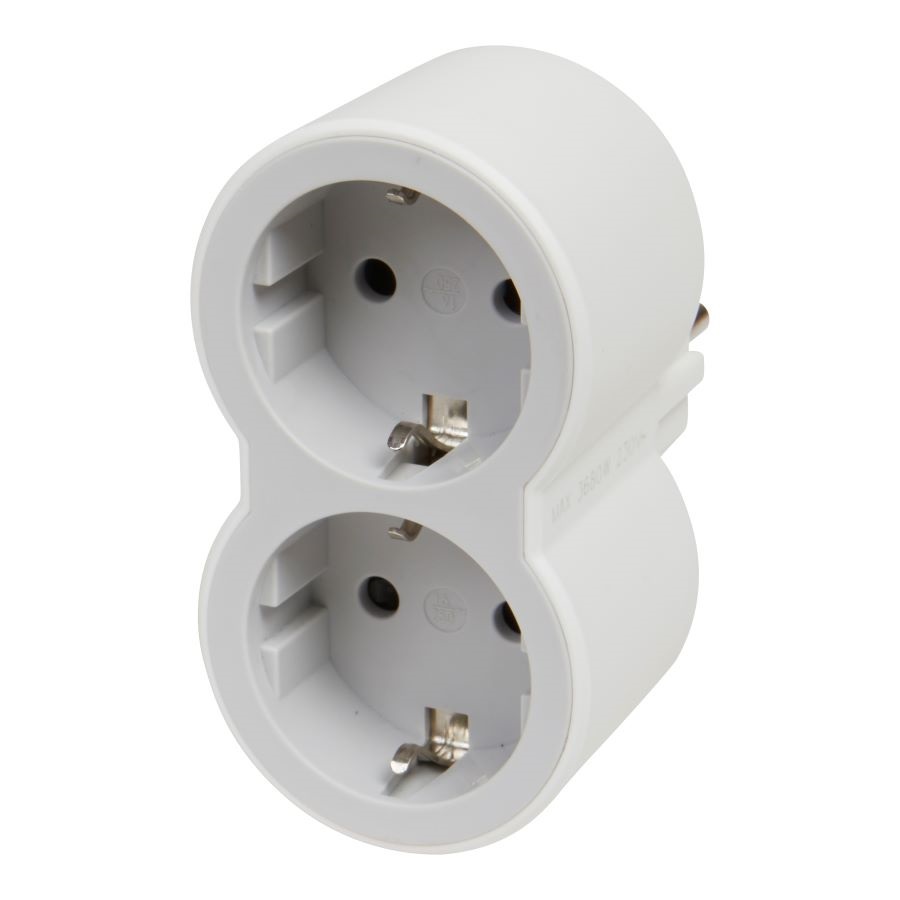 FICHA 2X2P T OBT LEGRAND BRANCA/CINZA