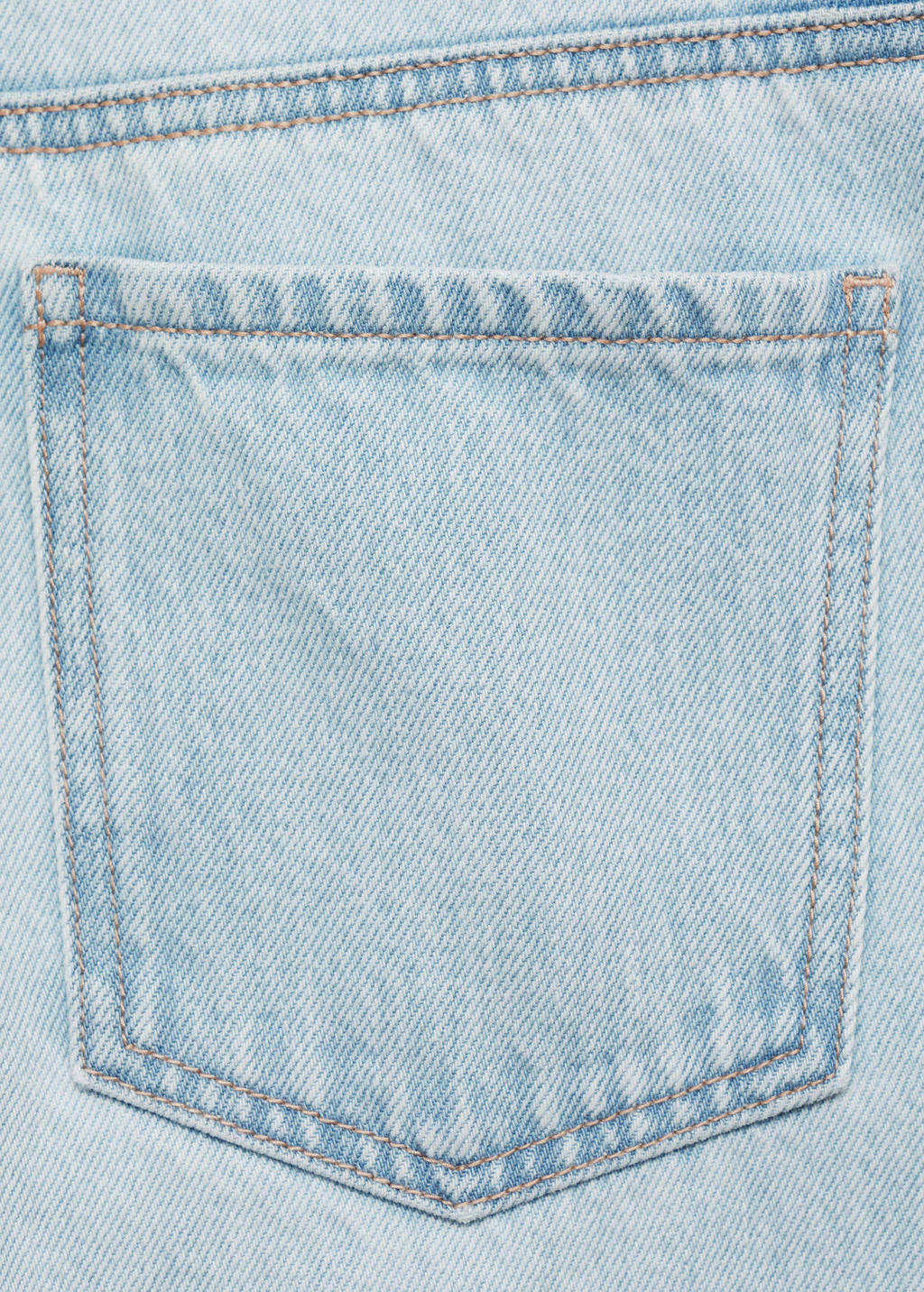 MANGO TEEN straight regular waist light blue denim
