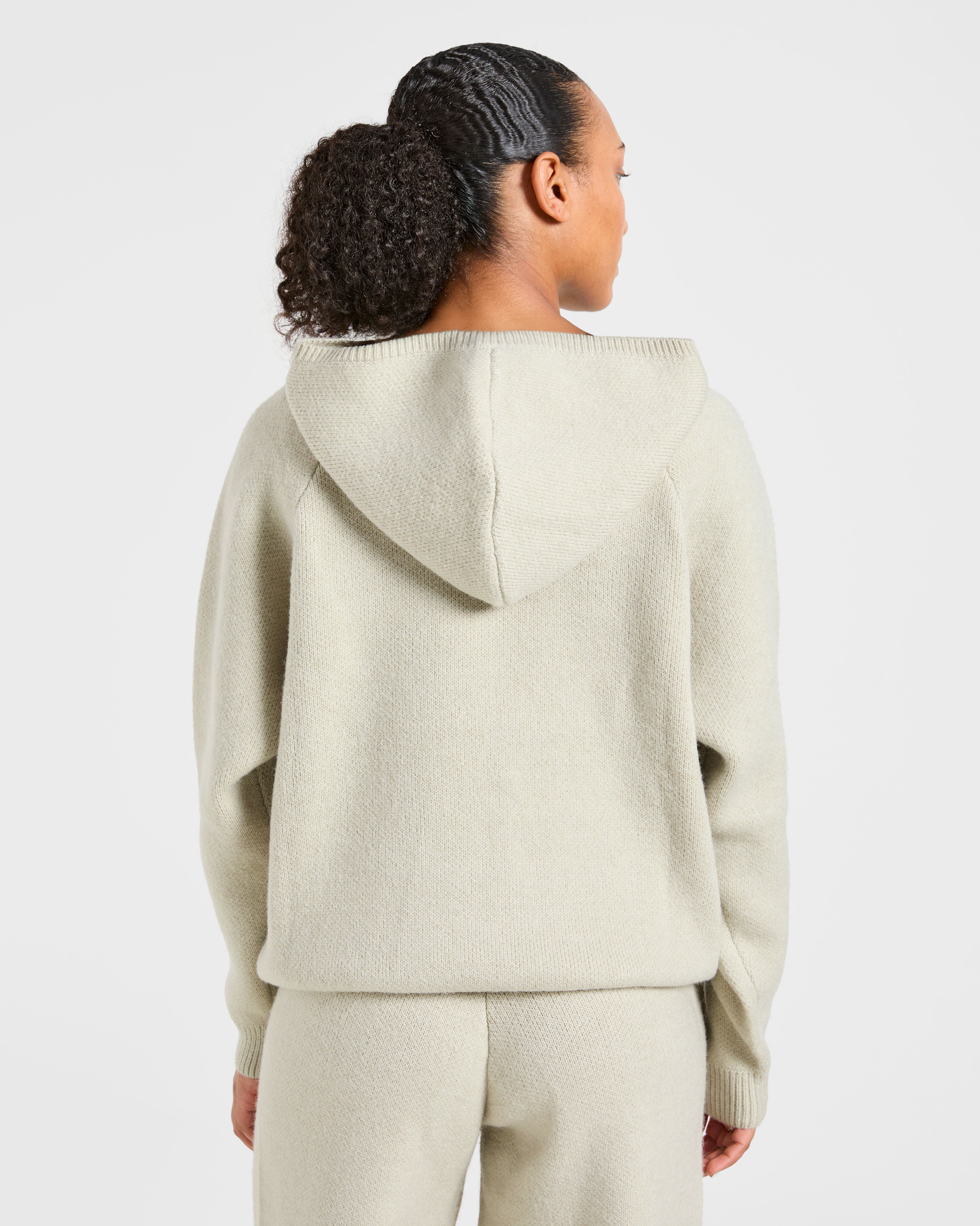 Soft Oversized Knitted Hoodie