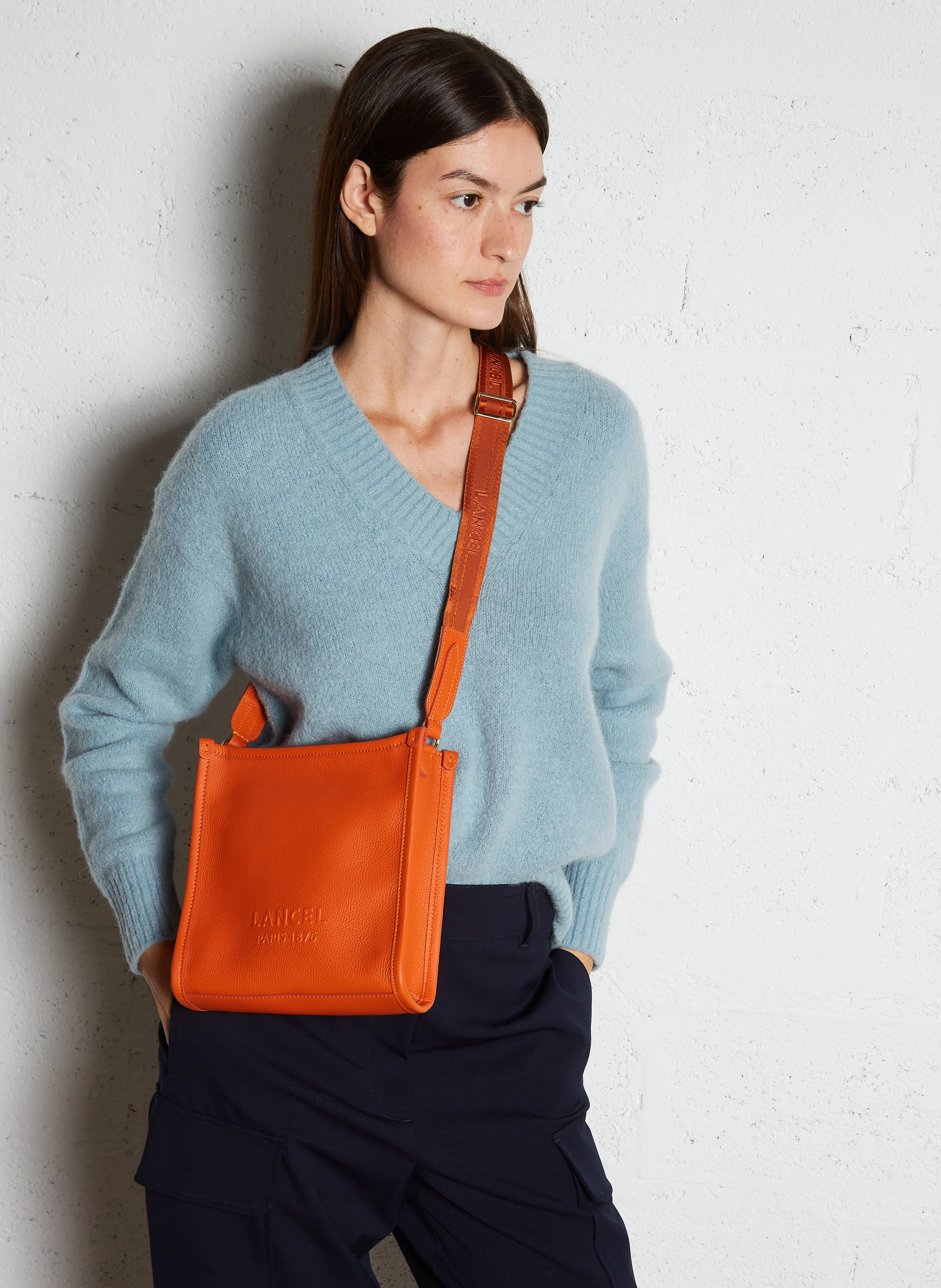 JOUR S - Sac bandoulière en cuir | Orange