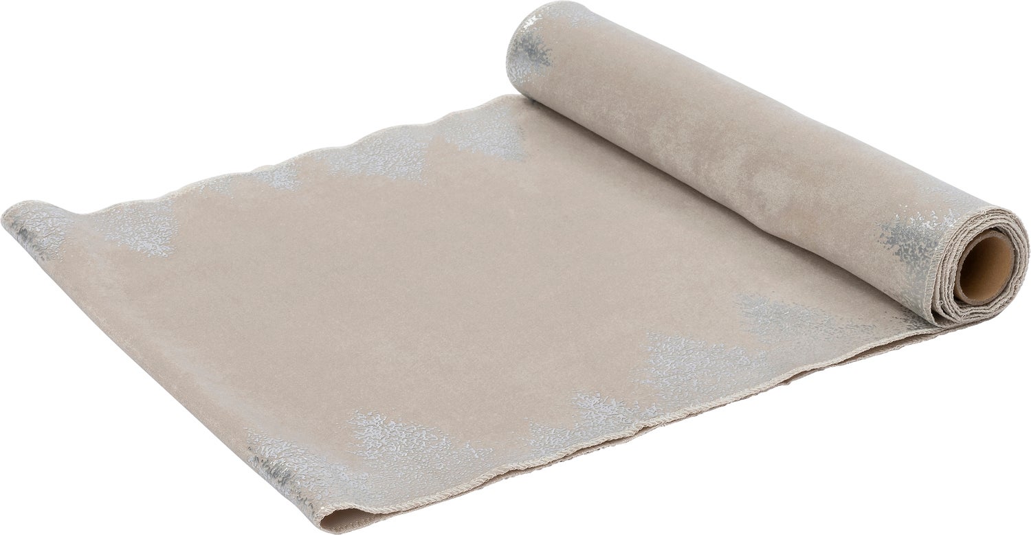 Intratuin tafelloper Trees crème 200 x 35 cm