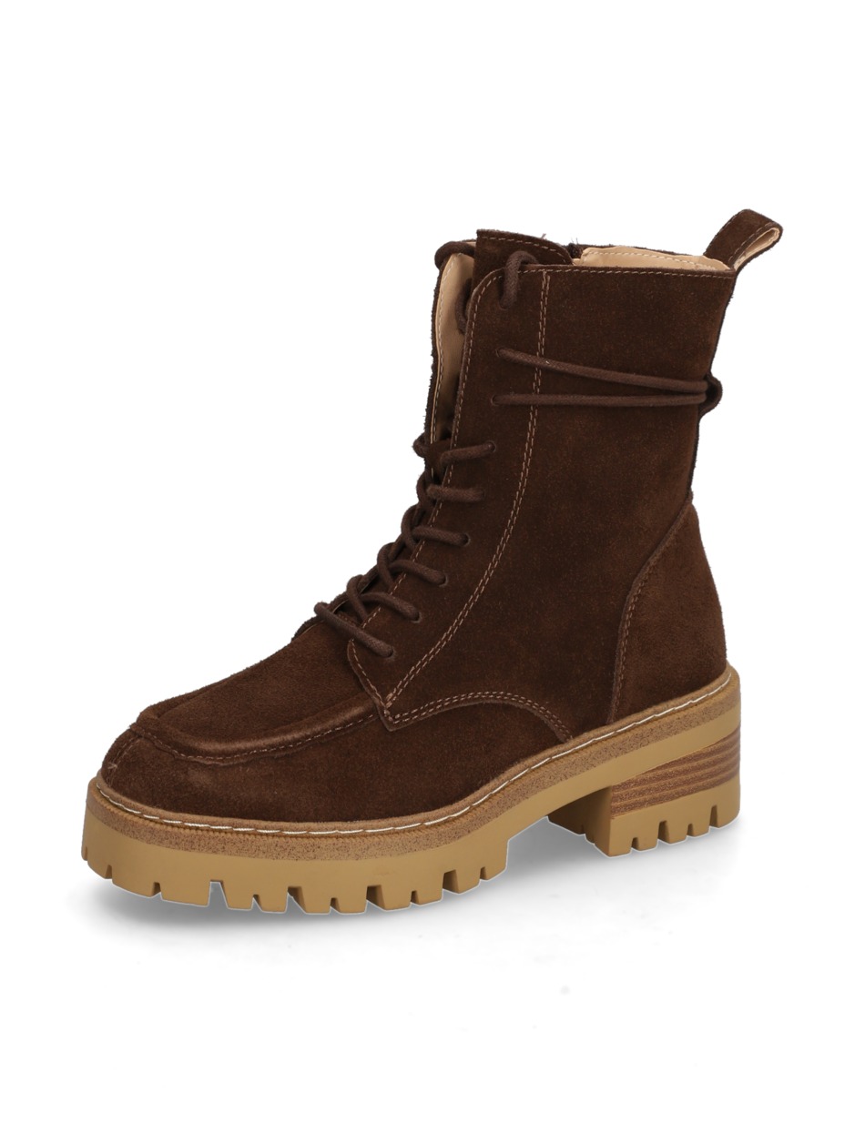 Veloursleder Schnürboot