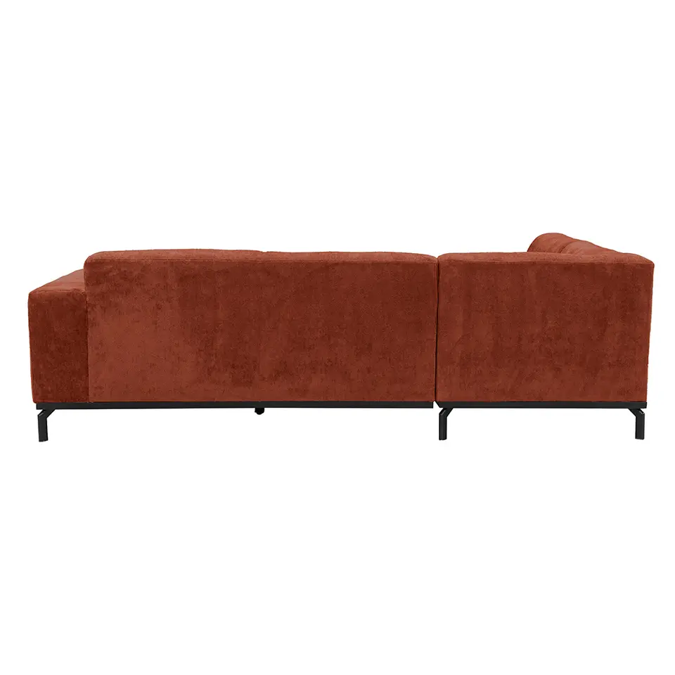 Hoekbank Lola links - terracotta