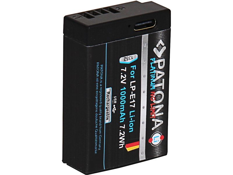 Patona Platinum Akku für Canon LP-E17 Platinum Batteriesatz für Canon
