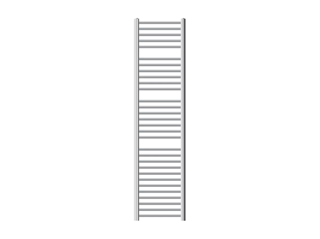Radiateur sèche-serviette courbé chrome connexion latérale au bas 40 x 180 cm