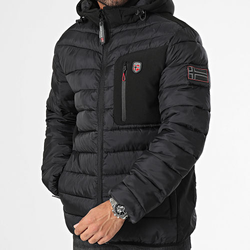 Doudoune Capuche Noir