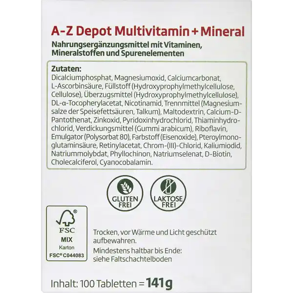 A-Z Depot Multivitamin + Mineral