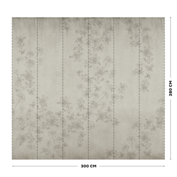 vtwonen fotobehang wild flower concrete (dessin 113332)