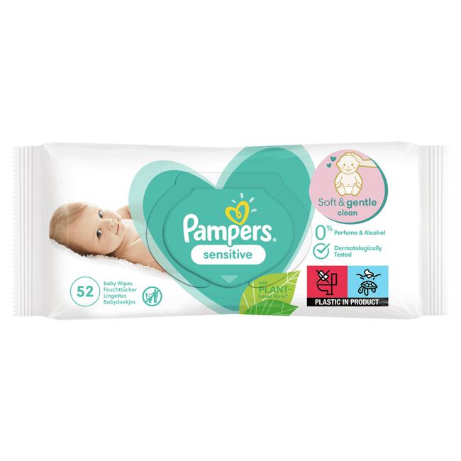 Pampers Sensitive Billendoekjes 52 Stuks