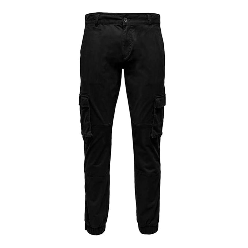 Only & Sons Pantalon Cargo Noir Homme Only & Sons Cam Stage