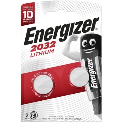 ENERGIZER CR2032 - 2 piles boutons - 3V