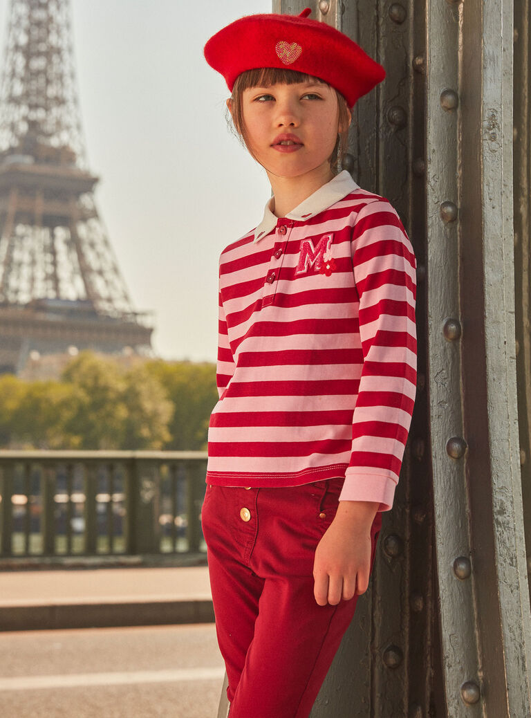 Jean slim framboise