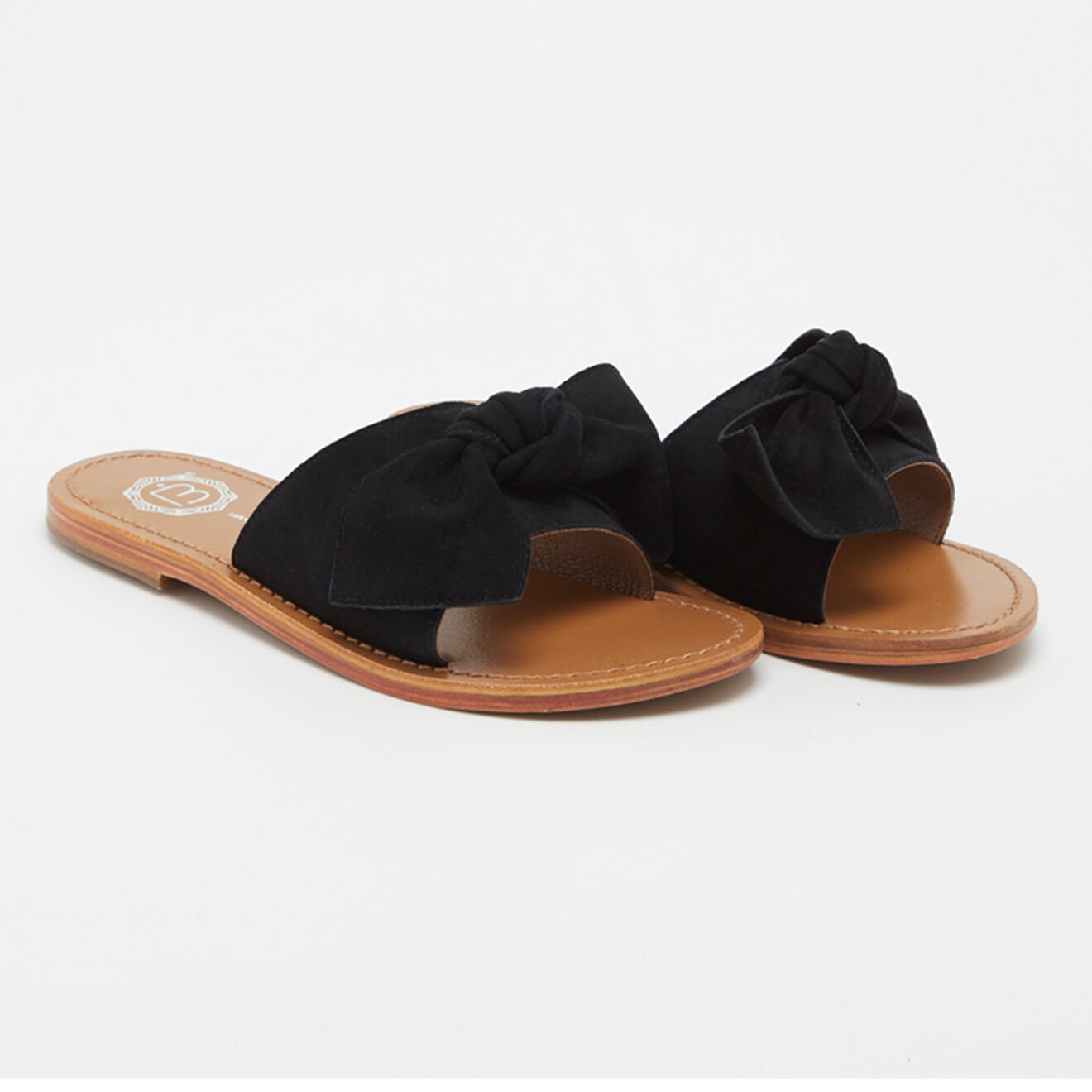 Les Bagatelles Mules en Cuir Westchester noir/marron