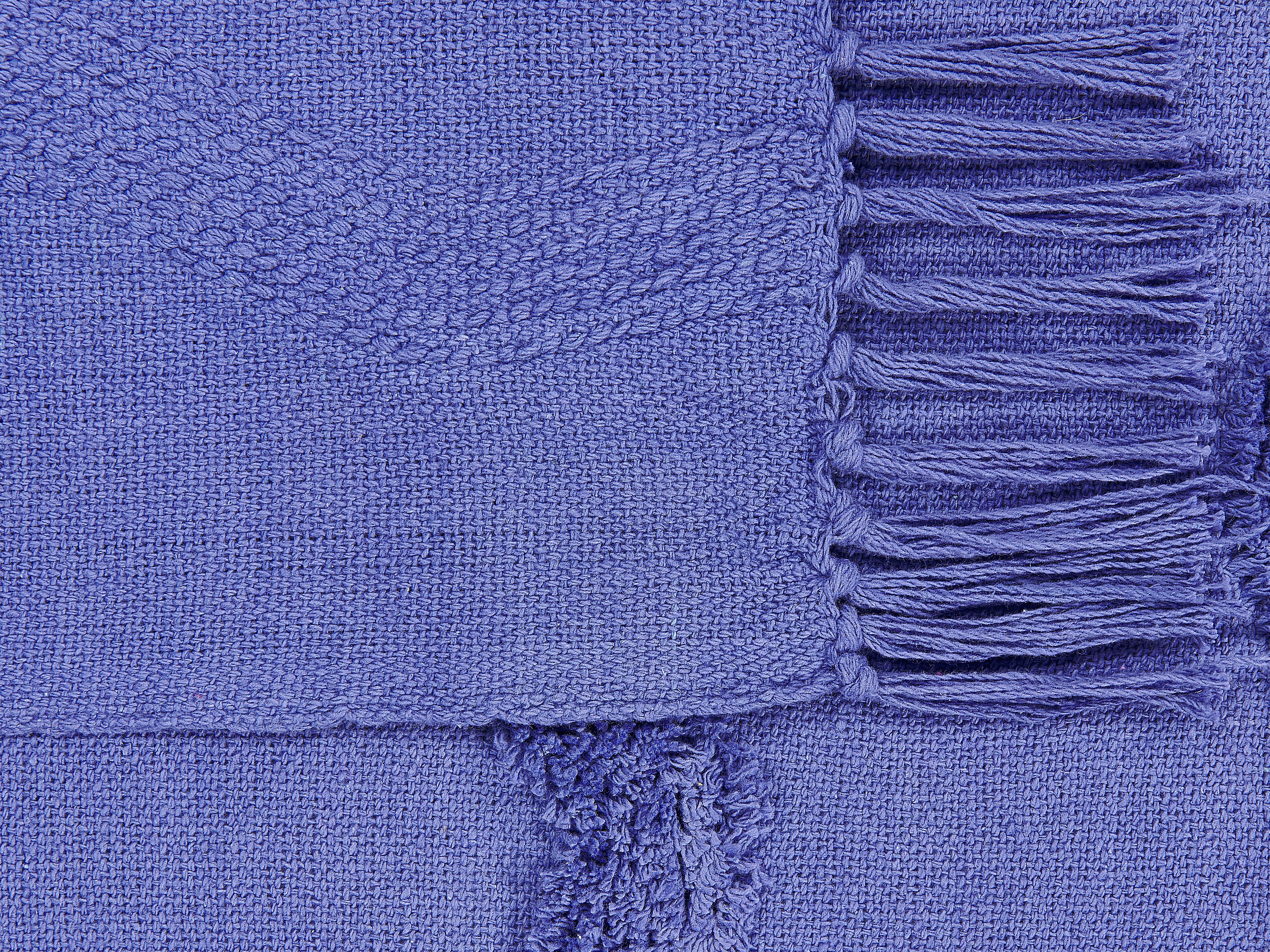 Plaid KHARI Katoen 125 x 150 cm Paars