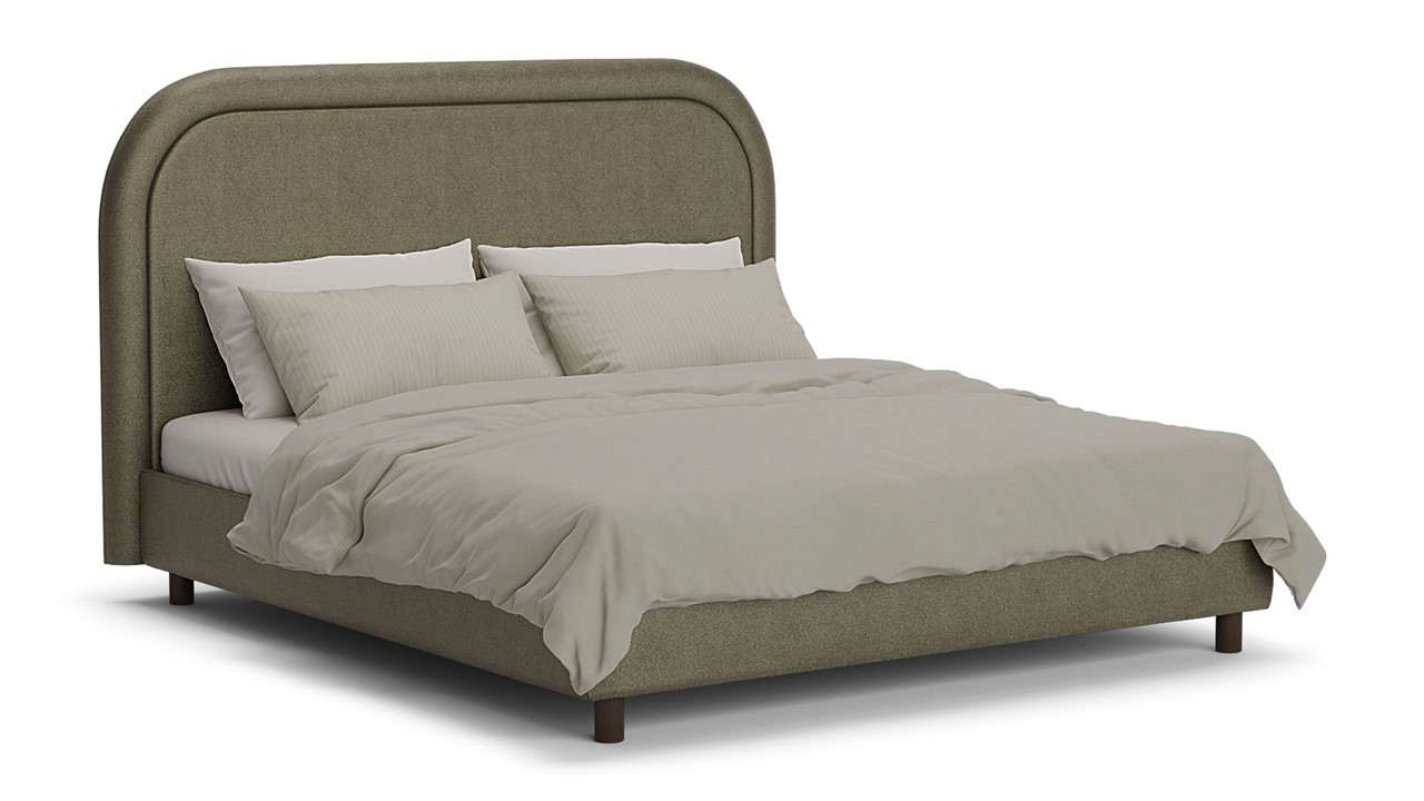Bed Amber - Velvet glow dark green