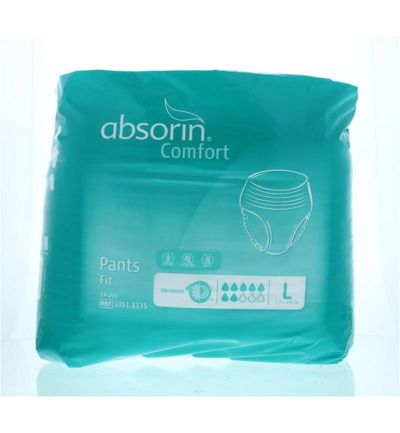 Absorin Comfort pants fit maat L tot 145 cm (14 stuks)