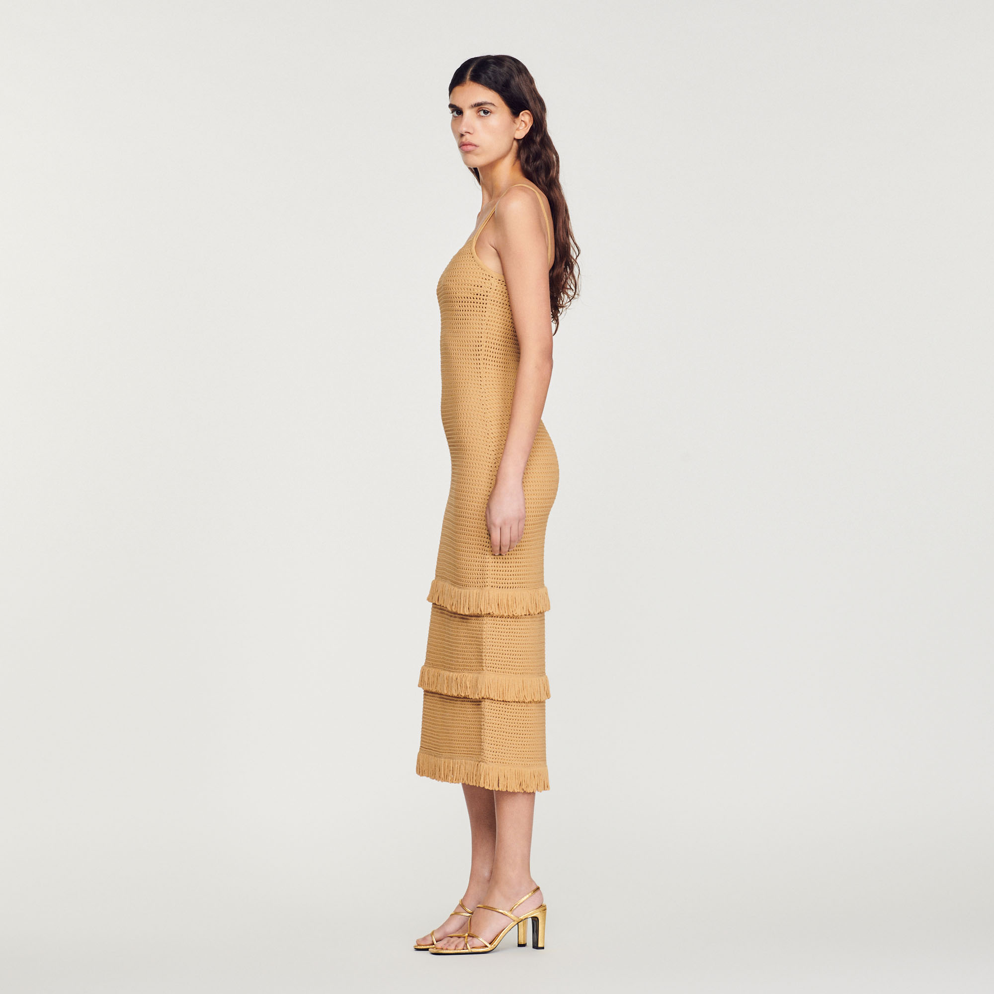 Robe midi en maille