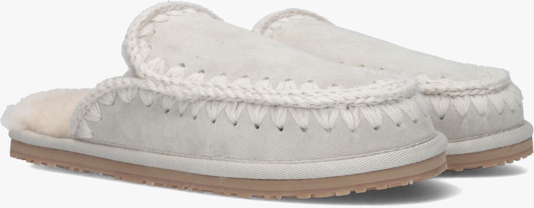 MOU zilveren mou pantoffels slipper full eskimo stitch